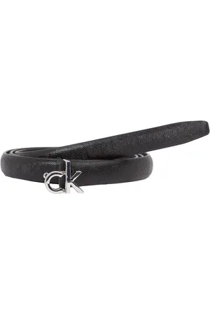 Calvin Klein Leren riem CK BUCKLE SKINNY BELT 1.5_MONO