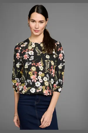 Laura Scott Gedessineerde blouse met elegante bloemenprint