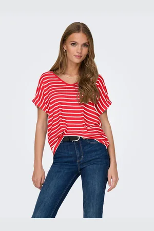 ONLY Shirt met V-hals ONLMOSTER V-NECK TOP JRS