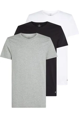 Calvin Klein T-shirt S/S CREW NECK 3PK met geborduurd logo (3-delig, Set van 3)