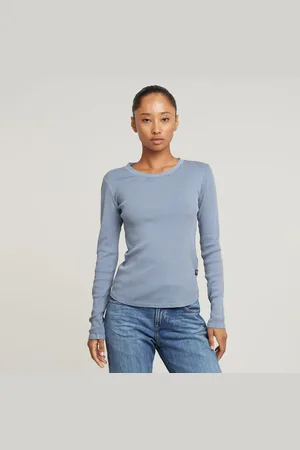 G-Star Shirt met lange mouwen Tops Overdyed slim