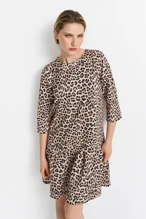 Rich & Royal Mini-jurk Met een ronde hals