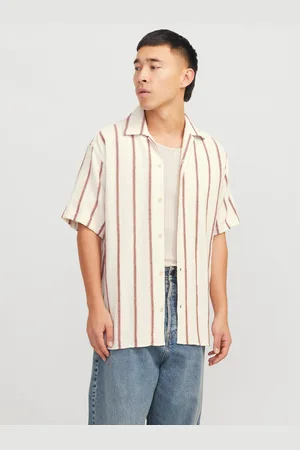 JACK & JONES Overhemd met korte mouwen JORCOBA STRIPE RESORT SHIRT SS SN