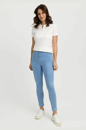 Wonderjeans Skinny fit jeans in lichtblauwe wassing