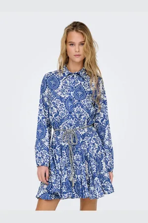 ONLY Blousejurk ONLLUMINA L/S SHORT DRESS WVN NOOS
