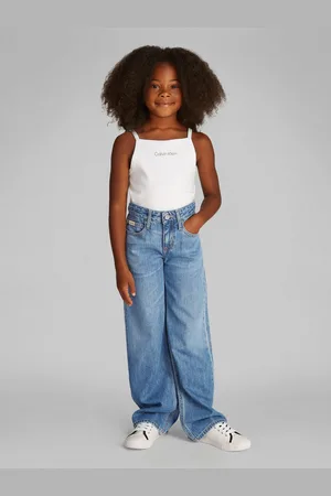 Calvin Klein Wijde jeans WIDE LEG RELAXED LW SOFT BLUE