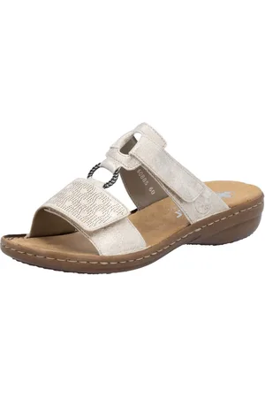 Rieker Slippers , zomerschoen, strand-schoen, klittenbandschoen met perforatie