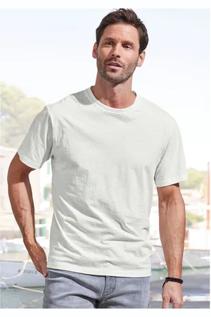john devin T-shirt van gestructureerde katoenkwaliteit