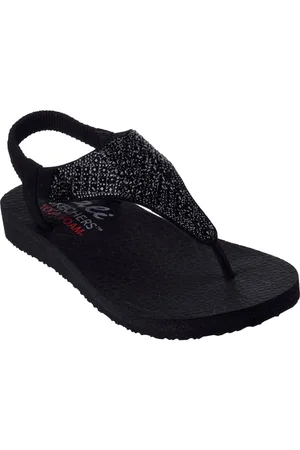 Skechers Sandalen MEDITATION-ROCKSTAR , zomerschoen, sandaal, riemchensandale, met glittersteentjes