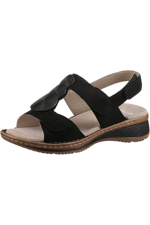 ARA Sandalen Hawaï zomerschoen, sandaal, sleehak, in comfortwijdte g (=wijd)