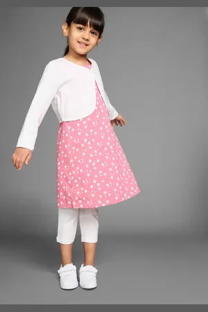 Kidsworld Bolero, jurk & legging 3-delig set, compleet outfit met sterrenpatroon (set, 3-delig)