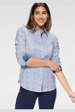 KangaROOS Overhemdblouse met contrastkleurige details