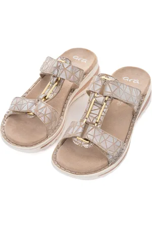 ARA Slippers TAMPA sleehak, zomerschoen, slippers met sieraandeel, g-breedte