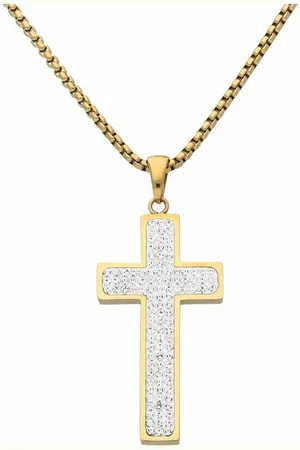 Firetti Kruisketting Sieraad cadeau halssieraad halsketting kruis glinsterend