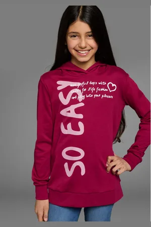 Kidsworld Capuchonshirt SO EASY - Print Lange mouwen, basic pasvorm, met modieuze prints