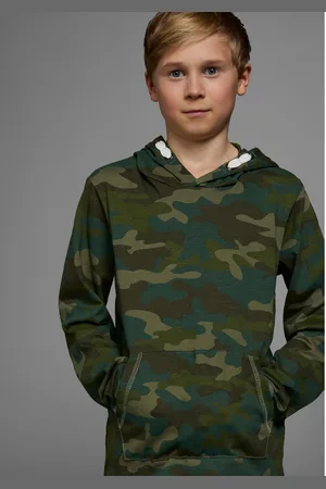 Kidsworld Shirt met lange mouwen Lange mouwen, basic pasvorm, allover-print, met capuchon