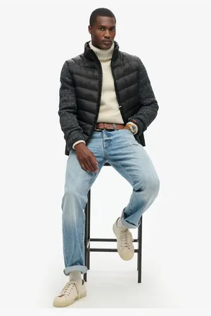 Superdry Gewatteerde jas STORM KNIT HYBRID PADDED JKT