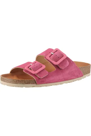 Verbenas Slippers Randell Velour , zomerschoen, slippers, huisschoen, vakantieschoen met zacht voetbed