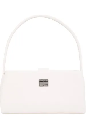 Tommy Hilfiger Schoudertas TJW AMERICAN COOL SHOULDER BAG , dames clutch, handtas, mini tas met logo-sieraandeel
