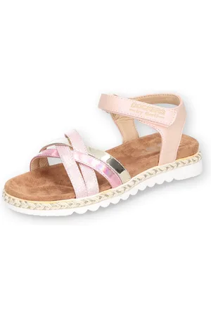 Dockers Sandalen , sleehaksandaal, klittenbandschoen, glittersandaal met vlecht-details