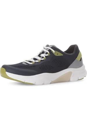 Gabor Sneakers met sleehak , vrijetijdsschoen, lage schoen, veterschoen met contrastafwerkingen, breedte g