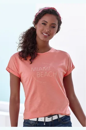 vivance collection T-shirt Met modieuze frontprint in een zachte katoenkwaliteit