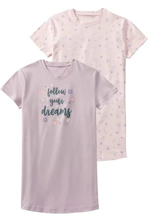 Buffalo Nachthemd Pyjama met bloemenprint (2-delig, 1 stuk)