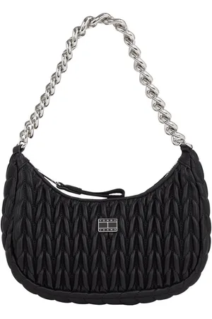 Tommy Hilfiger Schoudertas TJW ICONIC SHOULDER QUILTED , dames schoudertas, draagtas met decoratieve kettinghandvat