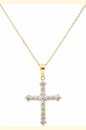 Firetti Kruisketting Sieraad cadeau halssieraad halsketting zilveren ketting kruis