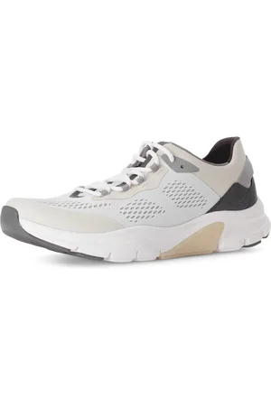 Gabor Sneakers met sleehak , vrijetijdsschoen, lage schoen, veterschoen met contrastafwerkingen, breedte g