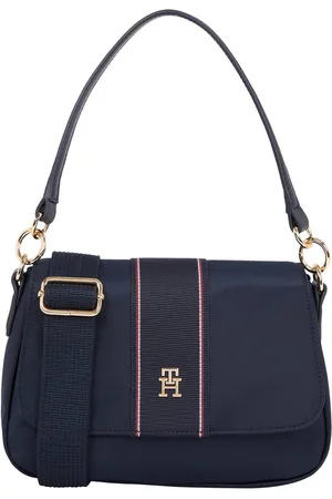 Tommy Hilfiger Draagtas POPPY CONV. CROSSOVER CORP , dames schoudertas, handtas met th-logo-embleem