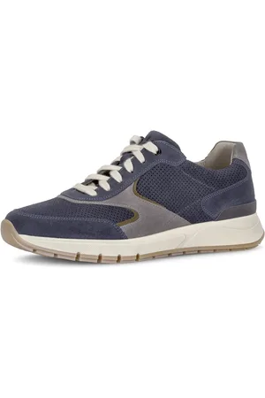Gabor Sneakers met sleehak , vrijetijdsschoen, lage schoen, veterschoen met contrastafwerkingen, g-breedte