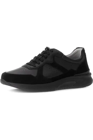 Gabor Sneakers met sleehak , vrijetijdsschoen, lage schoen, veterschoen, gevoerde schacht, g-breedte