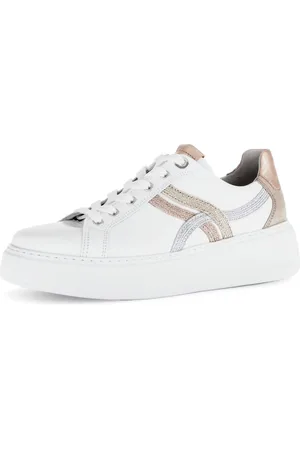 Gabor Plateausneakers Florence , vrijetijdsschoen, lage schoen, veterschoen, contrastafwerking, breedte g (=breed)