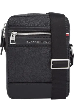 Tommy Hilfiger Schoudertas TH CENTRAL MINI REPORTER , heren schoudertas met ritsvoorkantvak