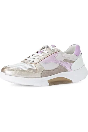 Gabor Sneakers met sleehak vrijetijdsschoen, lage schoen, veterschoen met gepolsterde schacht