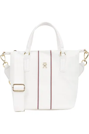 Tommy Hilfiger Draagtas POPPY SMALL TOTE CORP , dames schoudertas, handtas met kleurrijke rits