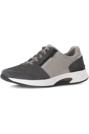 Gabor Sneakers met sleehak , vrijetijdsschoen, lage schoen, veterschoen met buitenrits, g-breedte