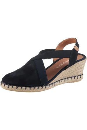 Verbenas Sleehaksandaaltjes Milena Serraje , zomerschoen, riemchensandaal, vakantieschoen, sleehak met jute-frame