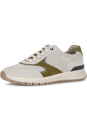 Gabor Sneakers met sleehak , vrijetijdsschoen, lage schoen, veterschoen met contrastafwerkingen, g-breedte