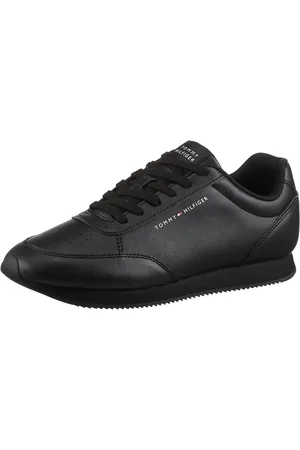 Tommy Hilfiger Plateausneakers LO RUNNER PU MIX vrijetijdsschoen, lage schoen, veterschoen met gepolsterde schacht