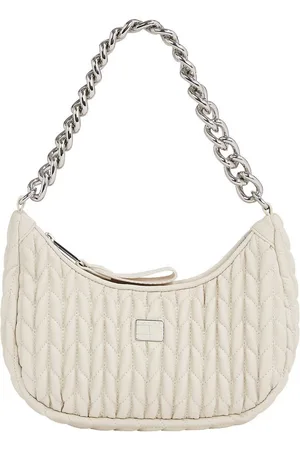 Tommy Hilfiger Schoudertas TJW ICONIC SHOULDER QUILTED , dames schoudertas, draagtas met decoratieve kettinghandvat