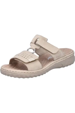 Rieker Slippers , zomerschoen, strandschoen met verstelbare klittenbandsluitingen