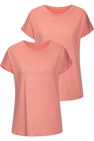 vivance collection T-shirt Met modieuze frontprint in een zachte katoenkwaliteit (Set van 2)