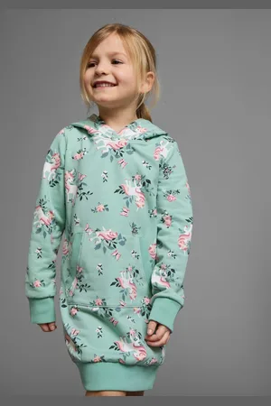 Kidsworld Sweatjurk Eenhoorn tot halverwege de bovenbenen, meisjesachtige stijl