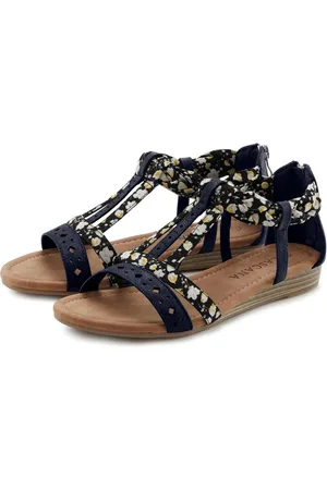 Lascana Sandalen Zomerschoen Sandalette, zomerschoen met banden in festival-look VEGAN