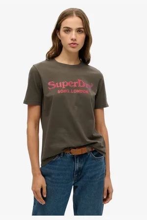 Superdry Shirt met korte mouwen VENUE METALLIC RELAXED TEE