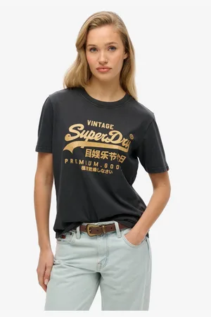 Superdry Shirt met korte mouwen VL METALLIC RELAXED TEE
