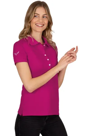 Trigema Poloshirt poloshirt met kristallen (1-delig)