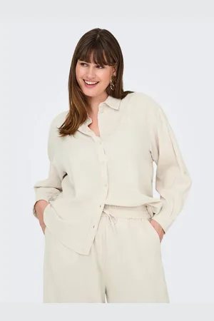 ONLY Blouse met lange mouwen CARTIZANA COTTON L/S SHIRT WVN NOOS